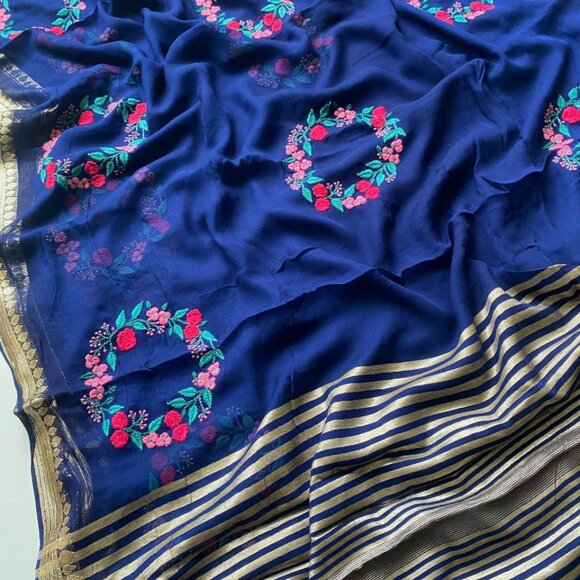 GEORGETTE SAREE - Picture 2 of 11